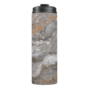 Marble Texture: Italian Limestone Elegance. Thermal Tumbler