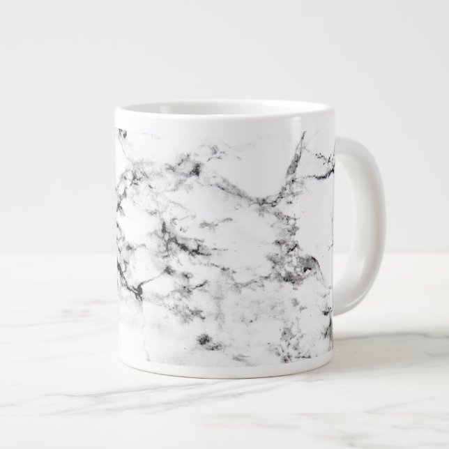 Marble texture large coffee mug (Front Right)