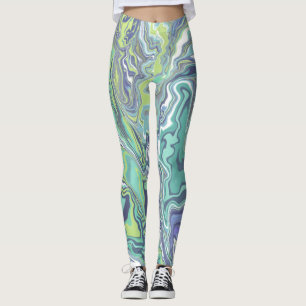 Marble Texture Pattern Cute Leggings