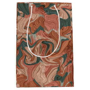 Marble Texture Pattern Medium Gift Bag