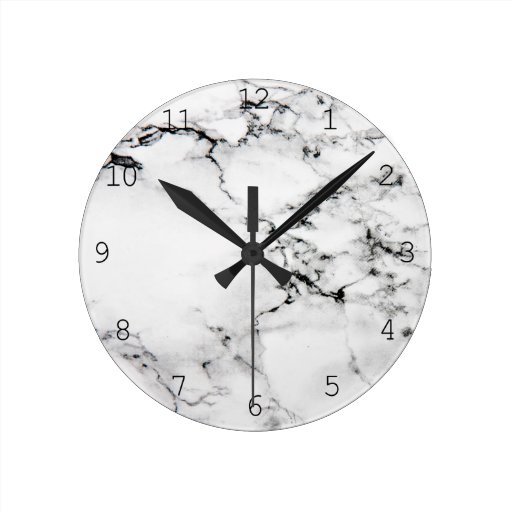 Image of Marble texture Round Clock