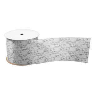 Marble texture satin ribbon