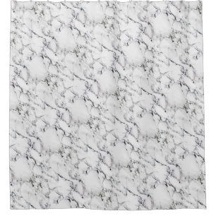 Marble texture shower curtain