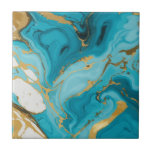 Marble Texture Turquoise and Gold Silver Tile<br><div class="desc">Elevate your living space with our luxurious Marble Texture Turquoise and Gold Silver Pillow Cover. Crafted with meticulous attention to detail, this sophisticated accessory seamlessly blends the opulence of marble with the allure of turquoise and the richness of gold and silver accents. The high-quality fabric ensures both comfort and durability,...</div>