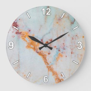 Marble Texture Wall Clock Modern Home Decor