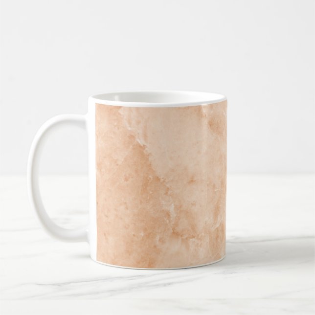 Marble texture white pattern coffee mug (Left)
