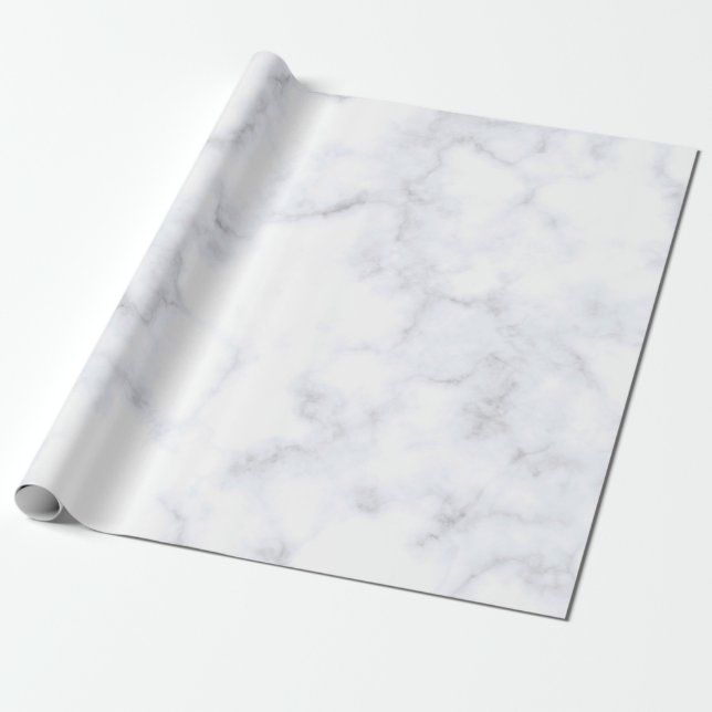 Marble texture white pattern wrapping paper (Unrolled)
