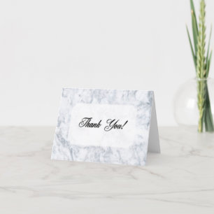 Marble Thank You Card Blank Inside