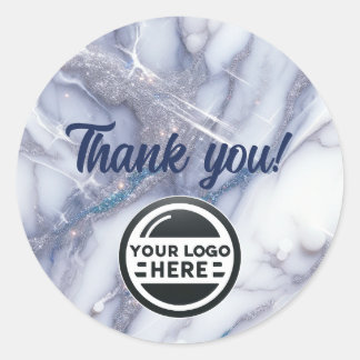 Marble Thank You Customer Business sticker custom