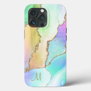 Marble Trendy Agate Pastel iPhone 13 Pro Case