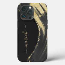 Marble Trendy Elegant Gold Glitter Geode