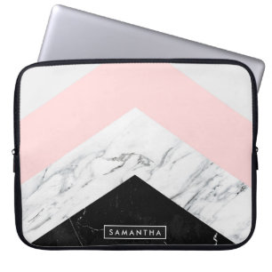 Marble Triangles Laptop Sleeve