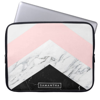 Marble Triangles Laptop Sleeve