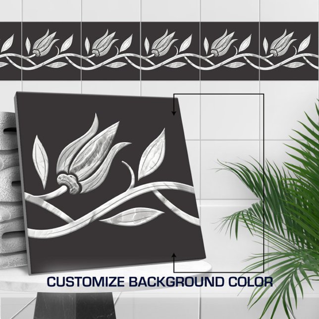 Marble Turkish tulip Seamless Border  Tile (Creator Uploaded)