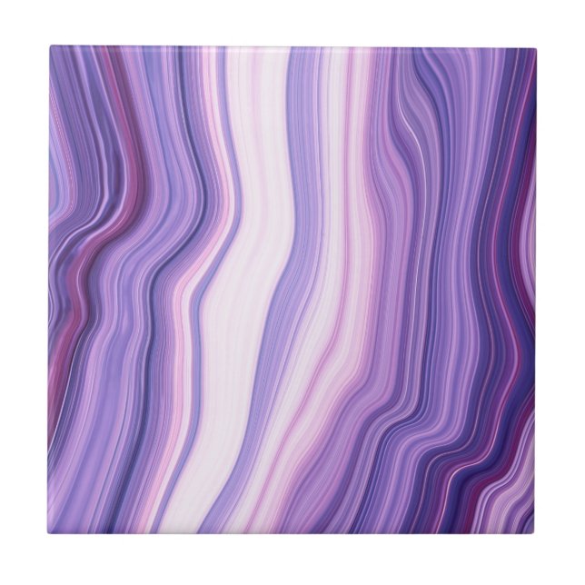 marble ultra violet, ombre purple,violet,pink,chic tile (Front)