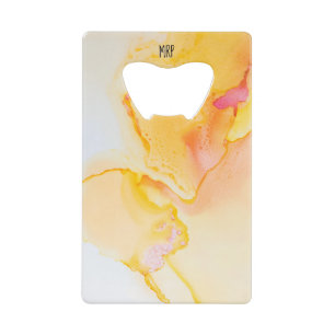 *~*  Marble Watercolor Orange Yellow Gold Fuchsia