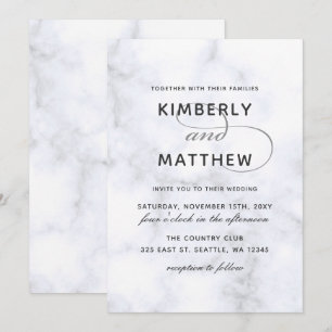 Marble Wedding Invitation