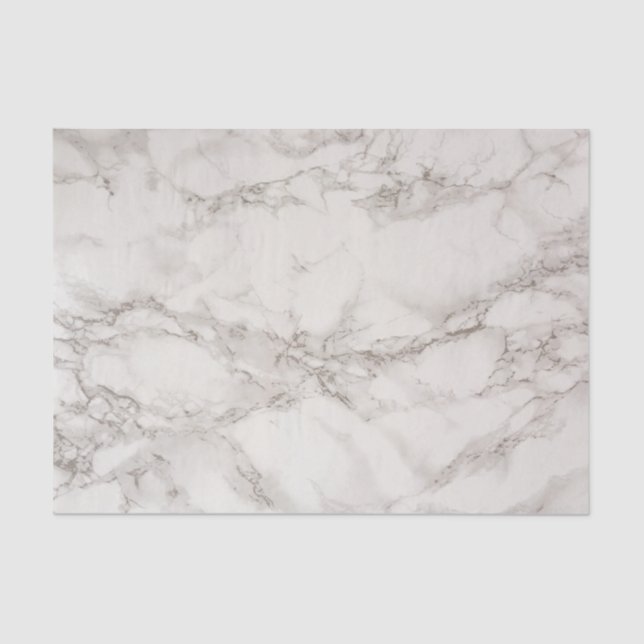 Marble white and grey tissue paper (Front)
