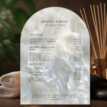 MARBLE WHITE-SILVER SALON PRICE LIST