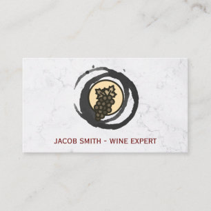Marble   Wine Tasting   Wine Winery Sommelier Business Card