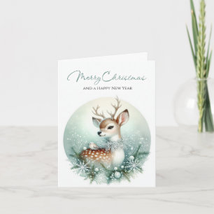 Marble Wishes & Merry Sentiment Holiday Card