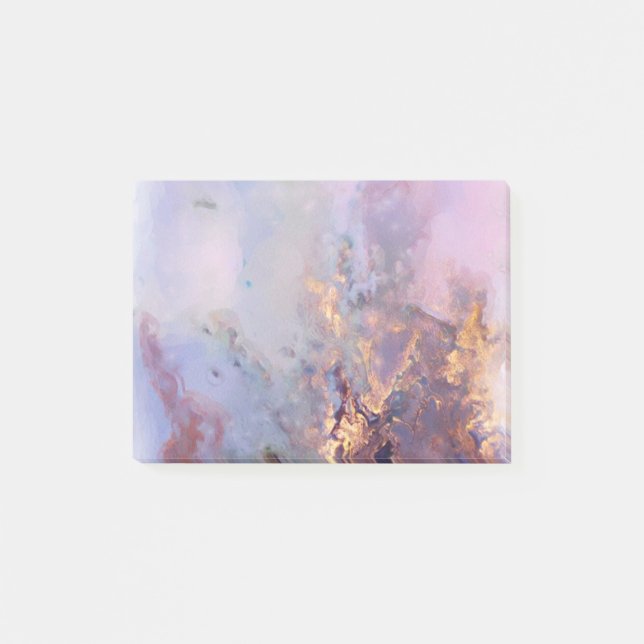 Marble with gold dusts post-it notes (Front)