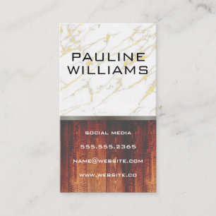 Marble   Wood Boards Business Card