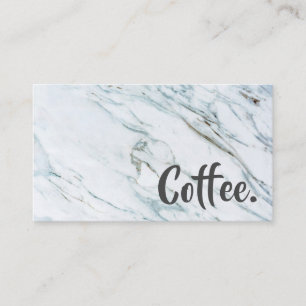 Marble Word Beyond Loyalty Coffee Punch-Card Card