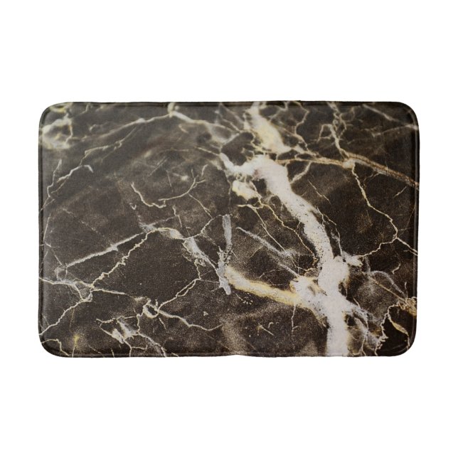 Marbled-Abstract Expressionism by Shirley Taylor Bath Mat (Front)