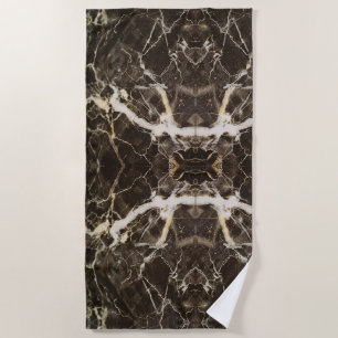 Marbled-Abstract Expressionism by Shirley Taylor Beach Towel