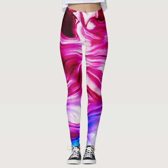 Marbled Abstract Ink I leggings