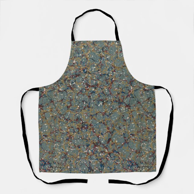 Marbled Abstract Painting Apron (Front)
