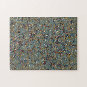 Marbled Abstract Painting Jigsaw Puzzle