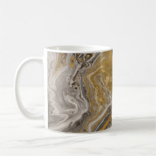 Marbled acrylic, nature-inspired texture. coffee mug