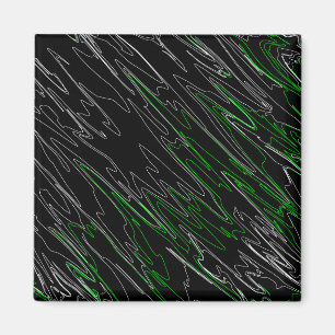 Marbled Black Green Magnet