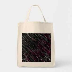 Marbled Black Pink Tote Bag
