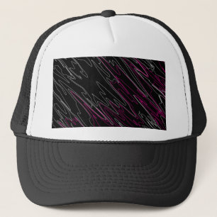 Marbled Black Pink Trucker Hat