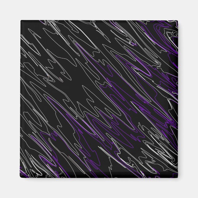 Marbled Black Purple Magnet (Front)