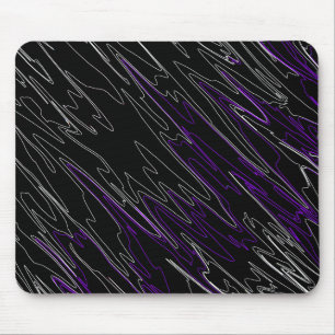 Marbled Black Purple Mouse Mat