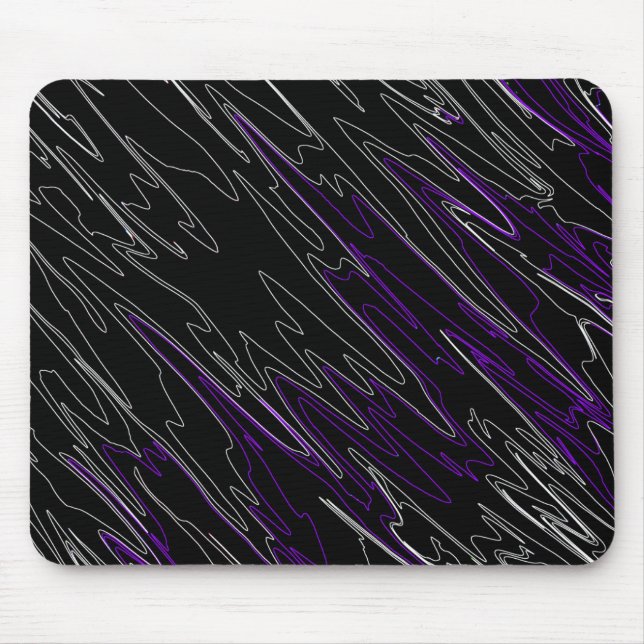 Marbled Black Purple Mouse Mat (Front)