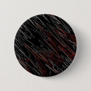 Marbled Black Red 6 Cm Round Badge
