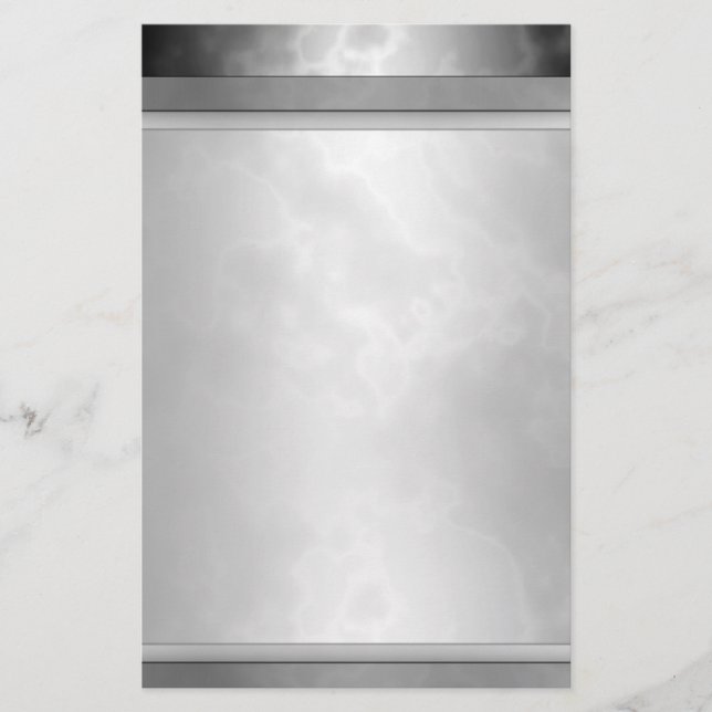 Marbled Black Stationary 5.5" x 8.5" Stationery (Front)