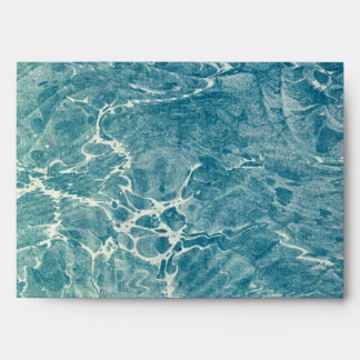 Marbled Blue Envelope