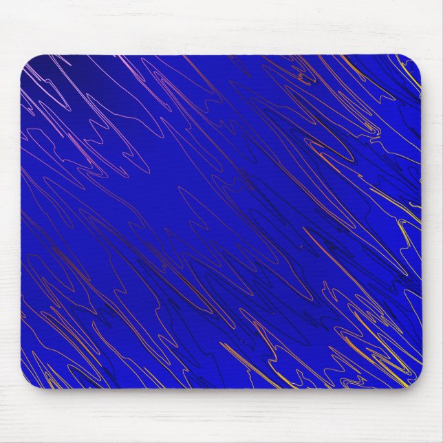 Marbled Blue Mouse Mat (Front)