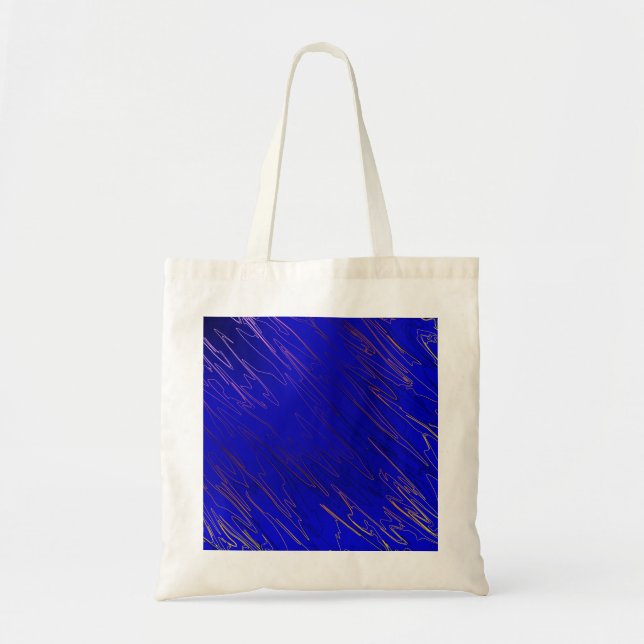 Marbled Blue Tote Bag (Front)