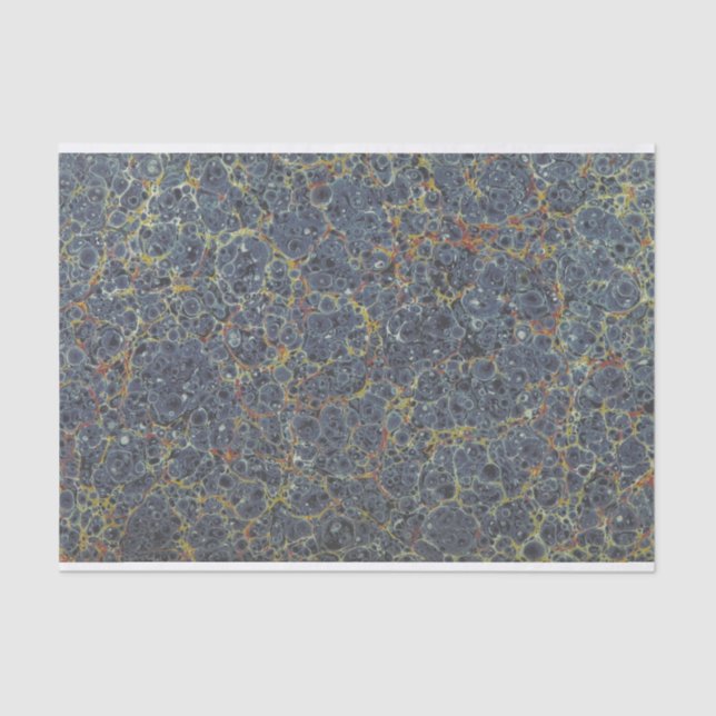 Marbled End Paper Blue (Front)