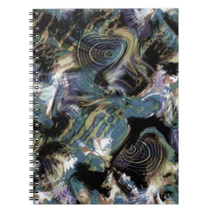 Marbled fish notebook