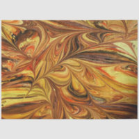 Marbled Fractal Abstract Gold Decoupage