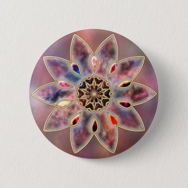 Marbled Galaxies Button (Front)