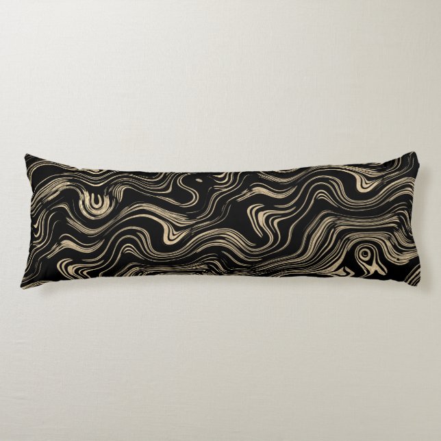 Marbled Gold Body Pillow (Front)
